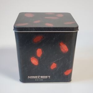A Minecraft Movie AMC Red Ore Popcorn Tin - EUC